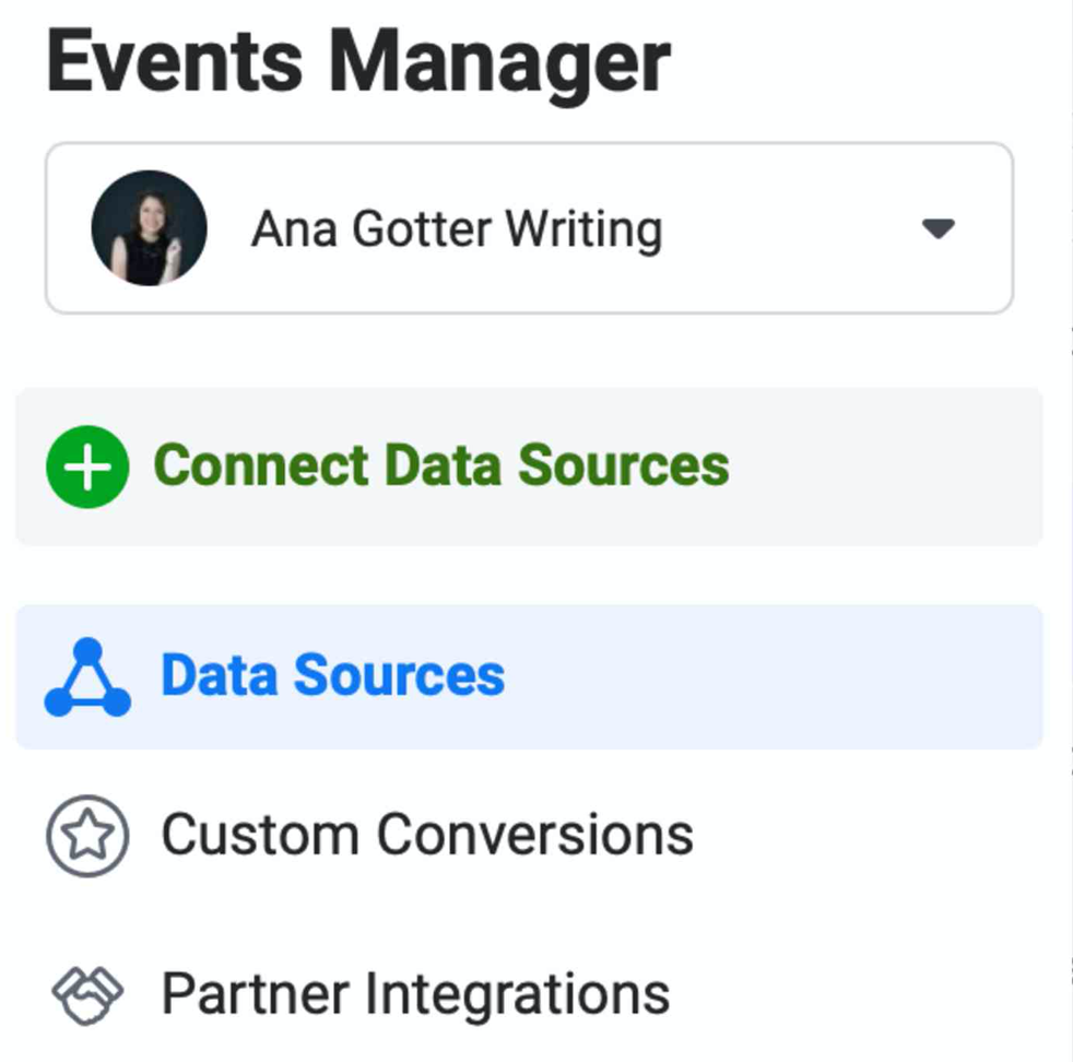 Image of the Facebook Events Manager